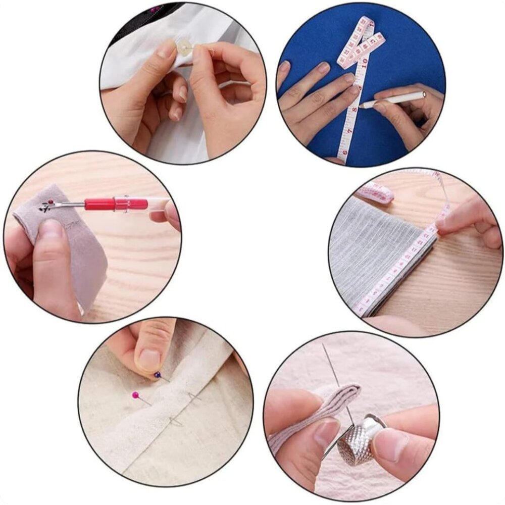 Sewing kit, 229 pcs Sewing Accessories, Friendly for Beginner and Professional f - Picture 7 of 8